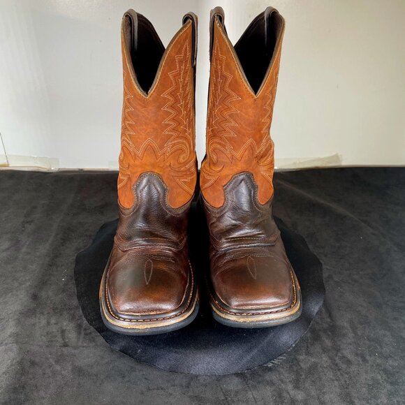 Boys/Men's  Rocky Size 6 Two Toned Brown/Tan Western Cowboy Boot, In very good - Picture 1 of 10